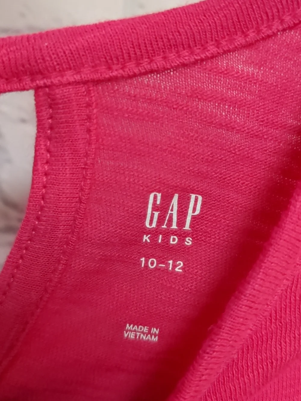 GAP Hot Pink Short Sleeve Tee with Crisscross Back Detail